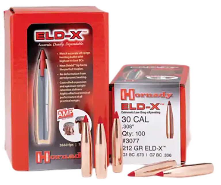 ELD-X .30 CALIBER (.308'') RIFLE BULLETS ELD-X 30 CAL (0.308'') 178GR POLYMER TIPPED BOAT TAIL 100/BOX