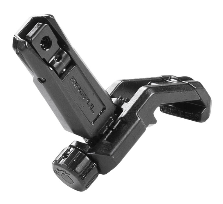 AR-15  MBUS PRO OFFSET REAR SIGHT MBUS PRO OFFSET REAR SIGHT FLIP-UP ADJUSTABLE STEEL BLACK