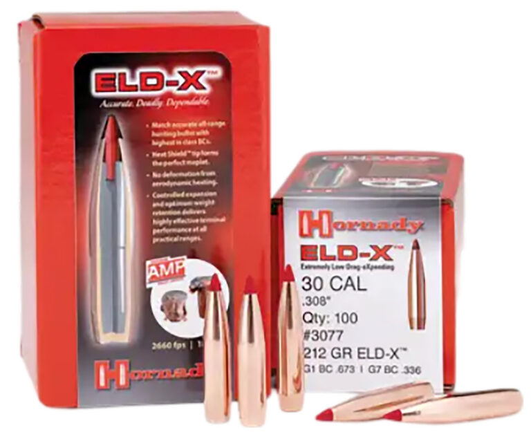 ELD-X .30 CALIBER (.308'') RIFLE BULLETS ELD-X 30 CAL (0.308'') 220GR POLYMER TIPPED BOAT TAIL 100/BOX