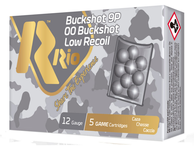 12GA #OO Buckshot Low Recoil 2-3/4" 9-PELLETS 1200 FPS 5/RD