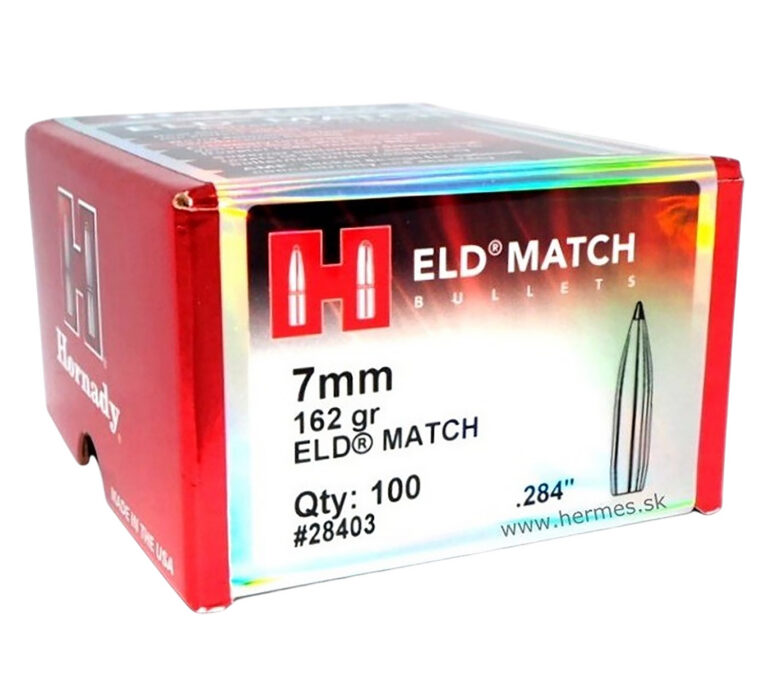 7MM (.284'') 162 GRAIN ELD MATCH BULLETS ELD® MATCH 7MM (0.284'') 162GR POLYMER TIP BOAT TAIL 100/BOX