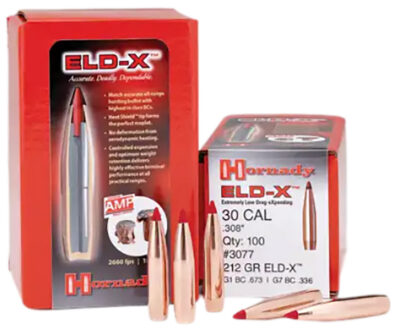 ELD® MATCH 30 CALIBER (.308) RIFLE BULLETS ELD MATCH 30 CALIBER (0.308”) 208GR POLYMER TIP 100/BOX