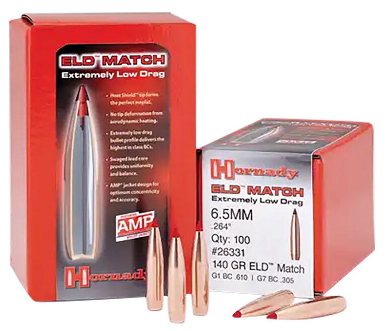 338 CALIBER (.338'') 285 GRAIN ELD MATCH BULLETS ELD MATCH 338 CALIBER (0.338'') 285GR POLYMER TIP 50/BOX