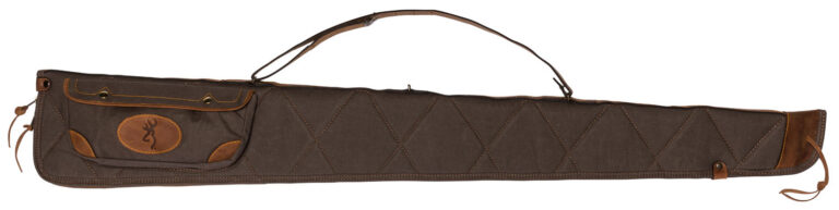 Browning 1413886952 Lona Rifle Case 52" Leather & Canvas Flint/Brown