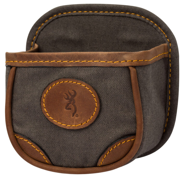 Browning 121388694 Lona Shell Carrier 1 box Flint/Brown Canvas/Leather