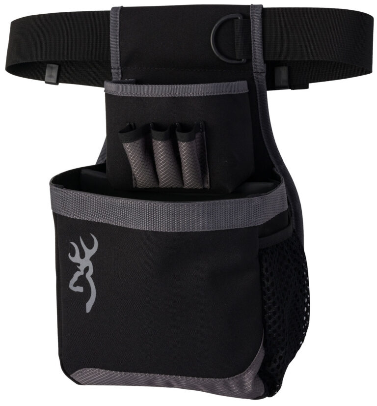 Browning 121062692 Flash Shell Pouch Gray Nylon 1 box Shotgun Belt Mount Adjustable