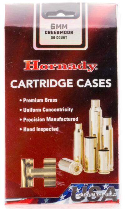 Hornady Rifle Cartridge Cases 6mm Creedmoor Unprimed 50 pk.