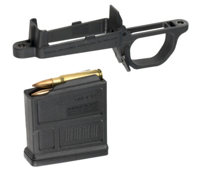 Magpul MAG497-BLK Bolt Action Mag Well  for Hunter 700 Stock Black Polymer