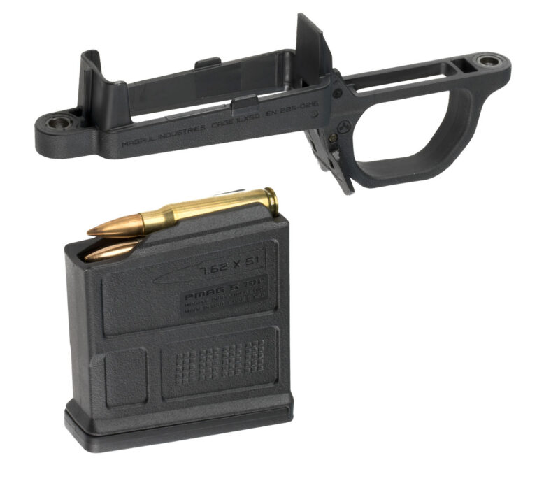 Magpul MAG497-BLK Bolt Action Mag Well  for Hunter 700 Stock Black Polymer