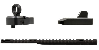 XS Sights ML10015 Marlin Optic Mounts & Ghost Ring WS Sight Sets  Black White Stripe Front, Ghost Rear for Marlin 1895