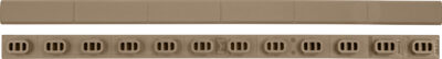 AR-15 M-LOK RAIL COVER TYPE 1 POLYMER RAIL COVER TYPE 1 M-LOK POLYMER 9.5” FOR AR-15 FDE 2/PACK
