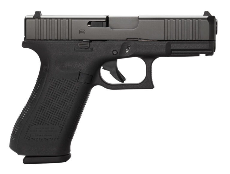 Glock PA455S201 G45 Gen5 9mm Luger 4.02" 10+1 Black Black nDLC Front Serrations
