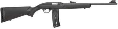 Mossberg 37073 702 Plinkster Full Size 22 LR 25+1 18″ Blued Steel Barrel, Blued 3/8″ Dovetail Receiver, Black Fixed Synthetic Stock, Right Hand