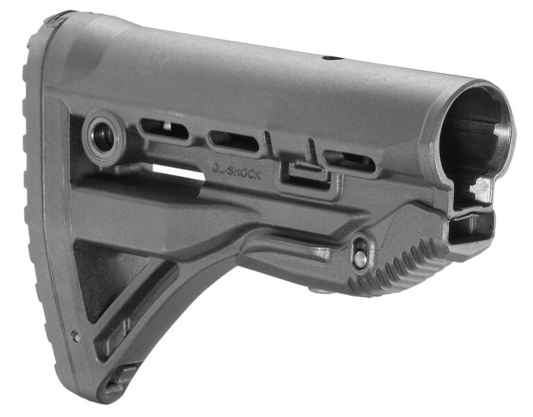 FAB Defense FXGLSHOCK GL-Shock Buttstock for M16/ M4 w/Anti-Rattle Mechanism Black Polymer