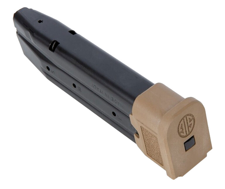 P250/P320 FULL/CARRY 9MM LUGER EXTENDED HANDGUN MAGAZINES P250/P320FS EXTENDED MAGAZINE 9MM LUGER 21RD COYOTE