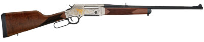 Henry H014WL223 Long Ranger Wildlife Full Size 223 Rem/5.56x45mm NATO 5+1 20″ Blued Steel Barrel, Engraved Nickel-Plated w/24K Gold Inlay Steel Receiver, American Walnut Stock Right Hand