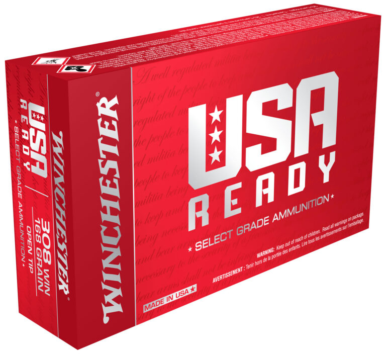 Winchester Ammo RED308 USA Ready 308 Win 168 gr Open Tip 20 Bx/ 10 Cs