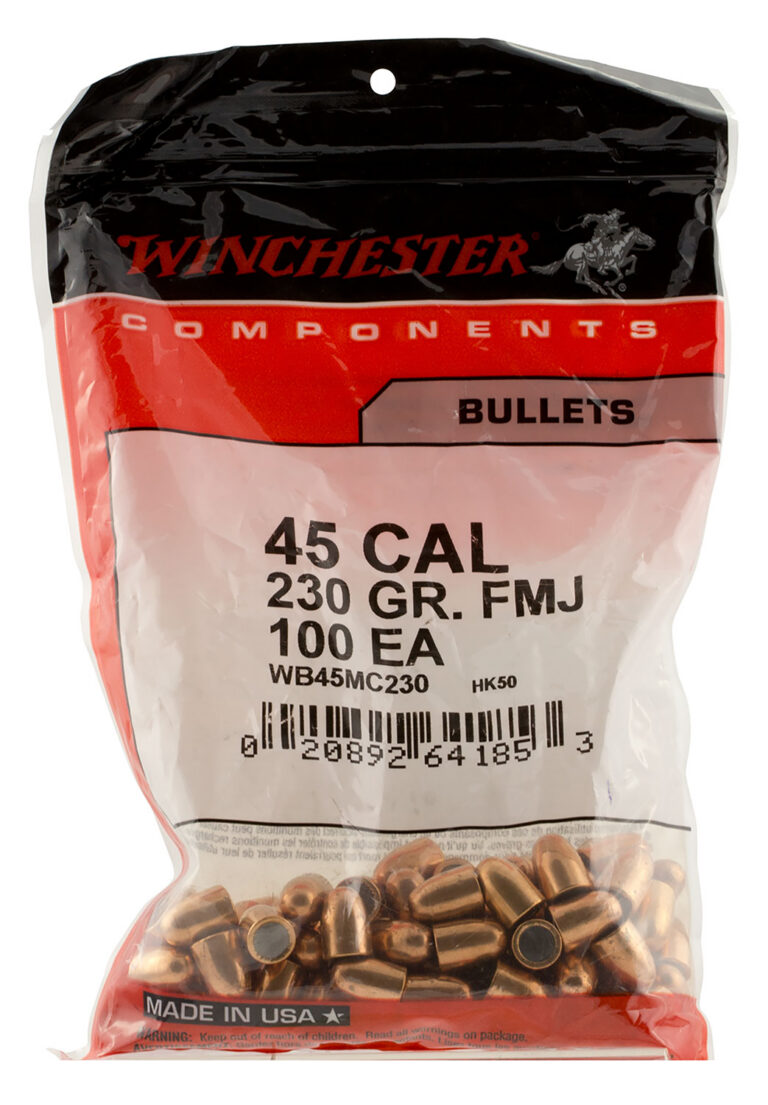 Winchester Ammo WBR45230 Centerfire Handgun 45 Caliber 230 GR Full Metal Jacket