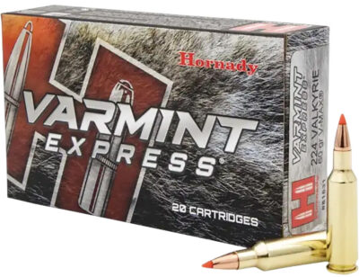 VARMINT EXPRESS® 224 VALKYRIE V-MAX® POLYMER TIPPED RIFLE AMMO VARMINT EXPRESS 224 VALKYRIE 60GR V-MAX POLYMER TIP 20/BOX