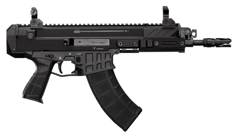 CZ-USA 91460 Bren 2 MS 7.62x39mm 30+1 9.50" Black Steel Barrel, Black Aluminum Receiver w/Picatinny Rail, Carbon Fiber/Polymer Frame, Black Stippled Grip, Right Hand