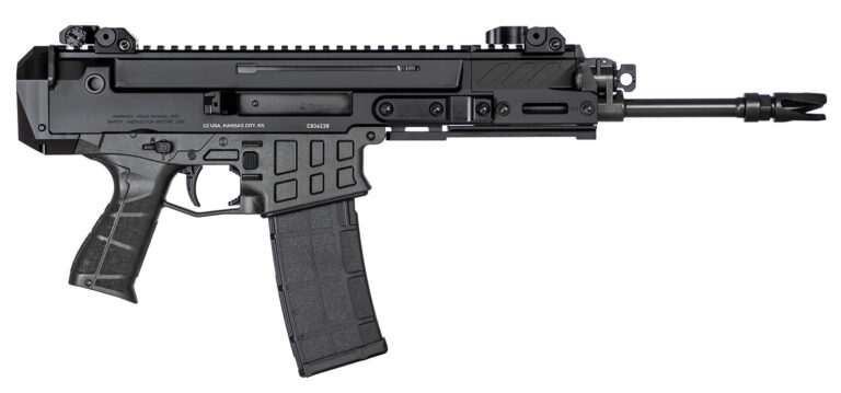 CZ-USA 91461 Bren 2 MS 7.62x39mm 30+1 11.14" Black Steel Barrel, Black Aluminum Receiver w/Picatinny Rail, Carbon Fiber/Polymer Frame, Black Stippled Grip, Right Hand