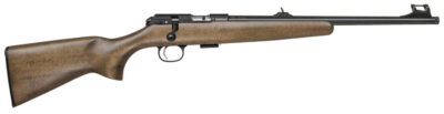 CZ-USA 02335 CZ 457 Scout Youth 22 LR 1rd 16″ Black Nitride Steel Threaded Barrel Black Nitride Steel Receiver Beechwood Fixed American Style Stock Right Hand