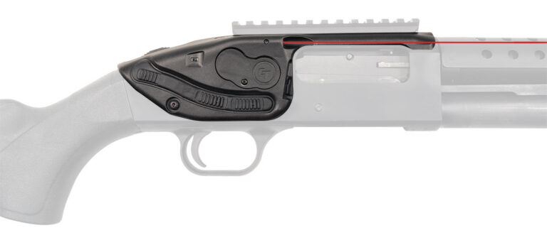 Crimson Trace 0178101 LaserSaddle  Fits Mossberg 500, 590/Shockwave 590 Red Laser