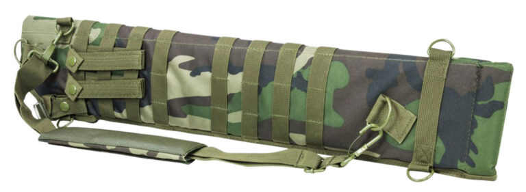 NCStar CVSCB2917WC Tactical Scabbard  Woodland Camouflage 29"-34.75"
