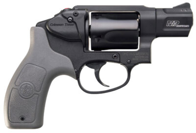 Smith & Wesson 12056 M&P Bodyguard *CA Complaint 38 S&W Spl +P 5 Shot 1.88″ Black PVD Barrel/Cylinder, Black Aluminum J-Frame, Gray Polymer Grip, Includes Crimson Trace Red Laser