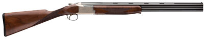 Browning 0180764005 Citori 725 Feather Superlight 12 Gauge 26″ Barrel 2.75″ 2rd, Blued Barrels, Silver Nitride Finished Engraved Receiver, Black Walnut Straight Grip Stock, Schnabel Forearm
