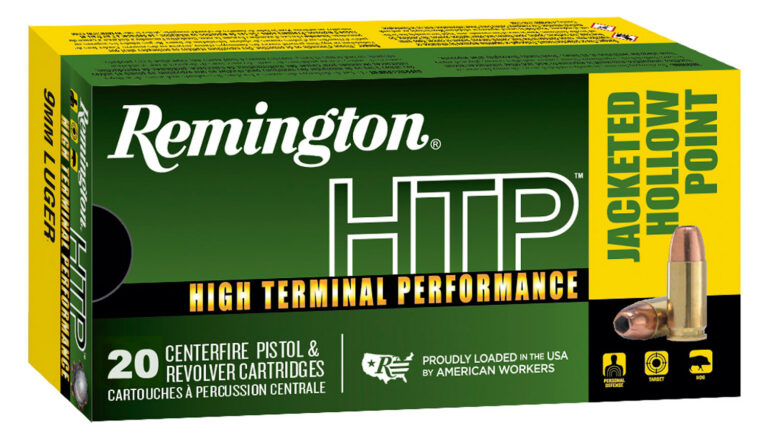 Remington Ammunition 28295 HTP 9mmLuger 147gr Jacketed Hollow Point 20 Per Box/25 Case