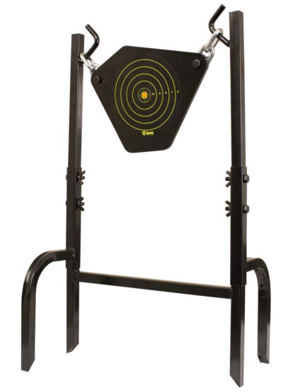 SME 95GNG Gong Heavy Duty 9.50″ Handgun/Rifle Black 10MM NM500 Steel Bullseye Includes Black