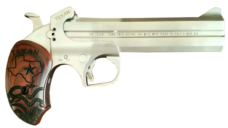 Bond Arms THE TEXAN .45/410 6" BARREL WITH EXTENDED GRIP EXT ROSEWOOD GRIP