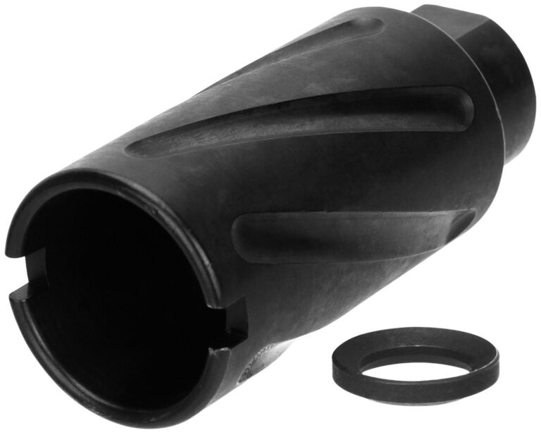 Tacfire .223/5.56 1/2''x28'' Thread Spiral Fluted Muzzle Brake W/Crush