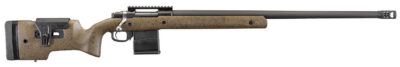Ruger 47184 Hawkeye Long-Range Target Full Size 6.5 Creedmoor 10+1 26″ Matte Black Steel Threaded Barrel, Picatinny Rail Steel Receiver, Black Speckled Brown Adj Comb & LOP Laminate Stock
