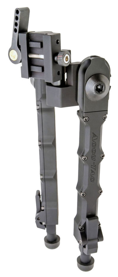 Accu-Tac SRBG200 SR-5 G2 Bipod 6.25″-10.75″ Adjustment Black Hardcoat Anodized 6061-T6 Aluminum