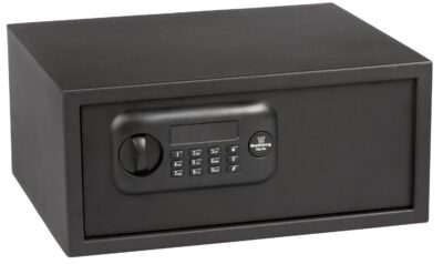 Bulldog BD1035 Digital Laptop Vault Standard Keypad/Key Entry Black Powder Coat Steel 17″ x 14.50″ x 7.70″