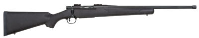 Mossberg 28013 Patriot  Full Size 450 Bushmaster 4+1 20″ Matte Blued Fluted Threaded Barrel, Drilled & Tapped Matte Blued Stainless Steel Receiver, Black Fixed Synthetic Stock, Right Hand