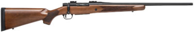Mossberg 28026 Patriot  Full Size 6.5 Creedmoor 5+1 22″ Matte Blued Fluted Barrel, Drilled & Tapped Matte Blued Stainless Steel Receiver, Fixed Walnut Stock, Right Hand