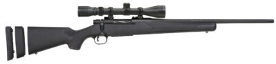 Mossberg 28027 Patriot Super Bantam 6.5 Creedmoor Caliber with 5+1 Capacity, 20″ Fluted Barrel, Blued Metal Finish & Black Synthetic Stock Right Hand (Youth) Includes 3-9x40mm Scope
