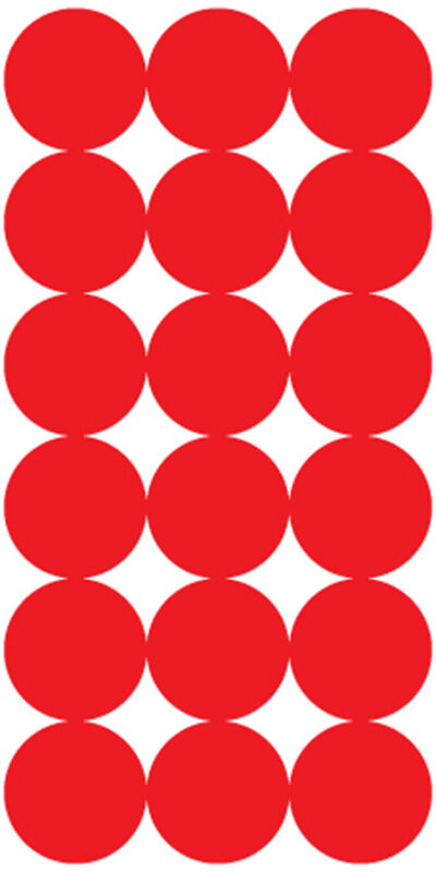 Pro-Shot P432M SplatterShot Repair Pasters Red 1″ Self-Adhesive 432 Pasters