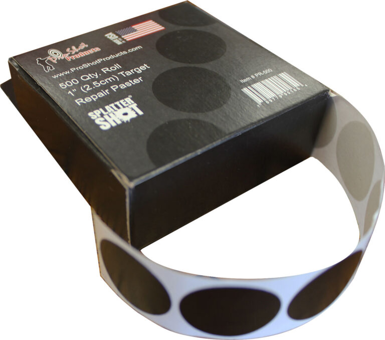 Pro-Shot PR500 SplatterShot Repair Pasters Self-Adhesive Black 500 Pasters