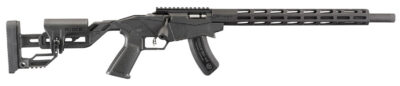 Ruger 8403 Precision Rimfire 17 HMR 9+1 18″ Threaded 1137 Alloy Steel Barrel, Hard Coat Anodized Finish, Adjustable Quick-Fit Precision Stock, 0 MOA Picatinny Rail, Optics Ready