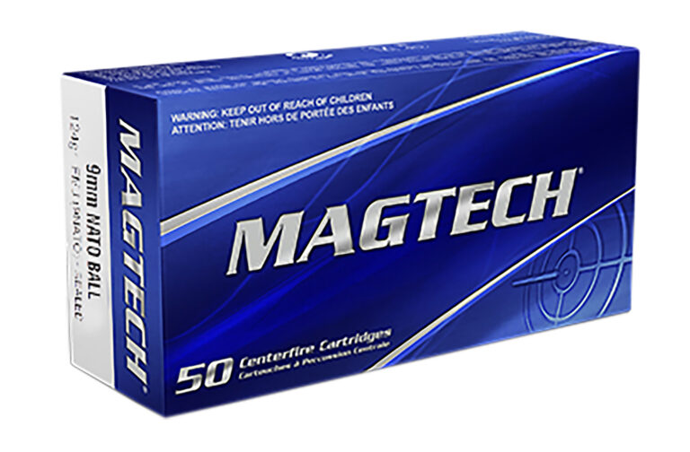 Magtech 9NATO Range/Training  9mm Luger 124 gr Full Metal Jacket (FMJ) 50 Bx/ 20