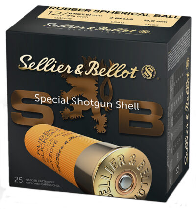 Sellier & Bellot SB12RBB Shotgun 12Gauge 2.75″ Rubber 25 Per Box/10 Case