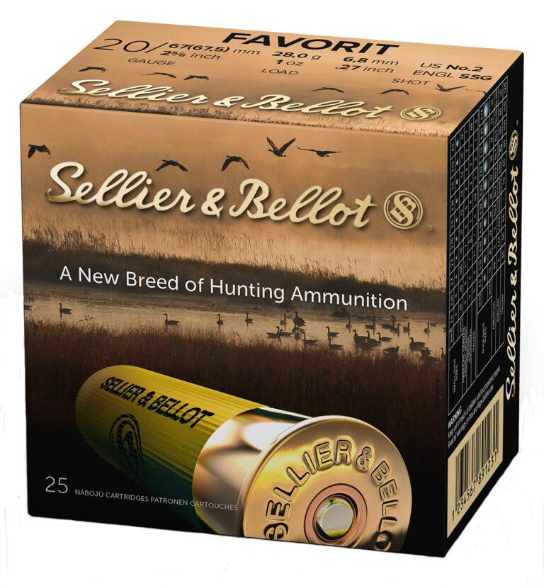 Sellier & Bellot SB20BSA Shotgun 20 Gauge 2.75" Buckshot 2 Shot 25 Bx/ 10 Cs