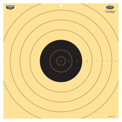 Birchwood Casey 35186 Dirty Bird  17.25″ Bullseye Tagboard Hanging 100 yds Rifle Black/White 5 Pack