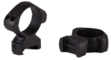 Pair of steel mounting rings for 30mm riflescopes - high