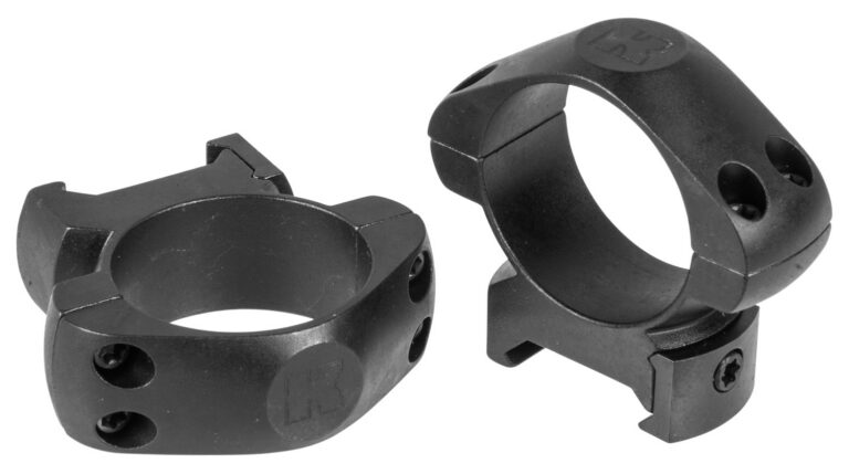 Pair of steel mounting rings for 30mm riflescopes - medium