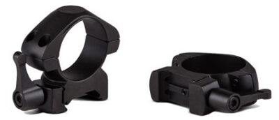 Pair steel mounting rings w/quick release lever for 1 Inch riflescope-med